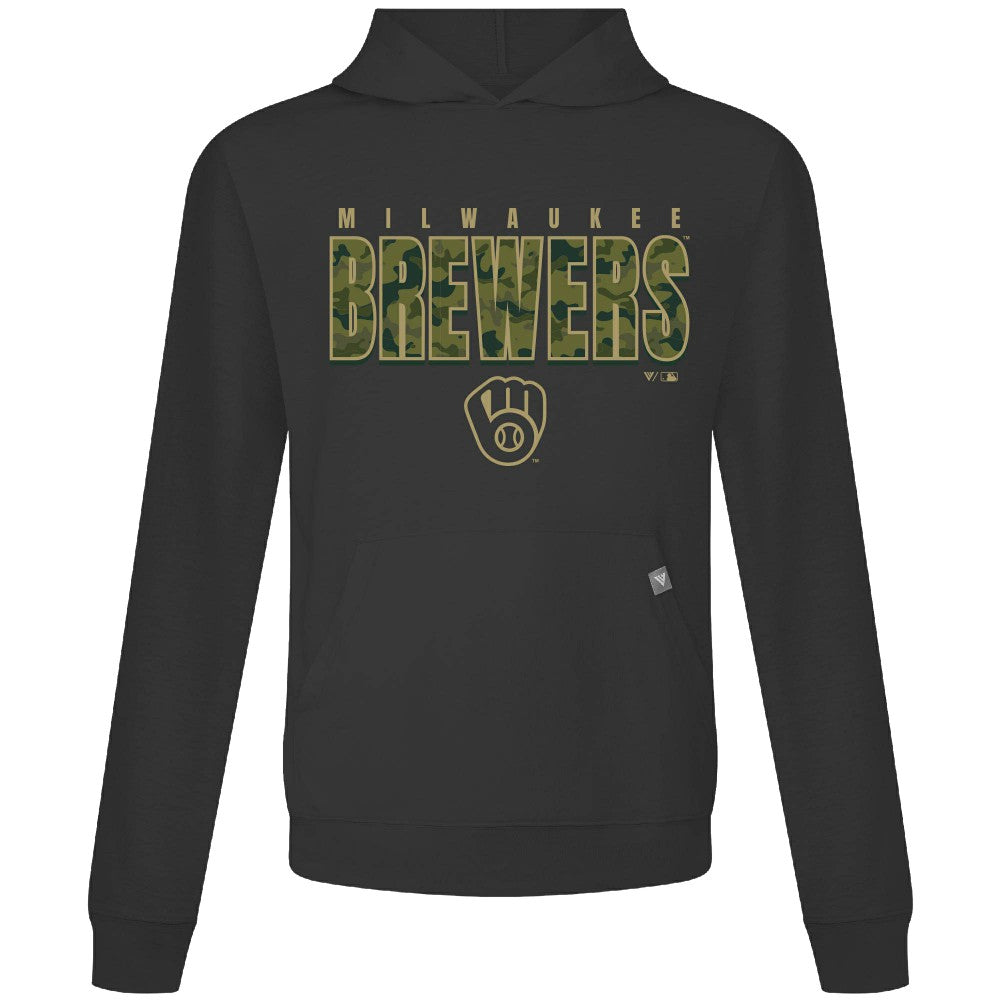 Milwaukee Brewers Levelwear Relay Protect Pullover Hoodie - MLB