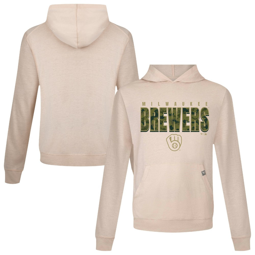 Milwaukee Brewers Levelwear Relay Protect Pullover Hoodie - MLB