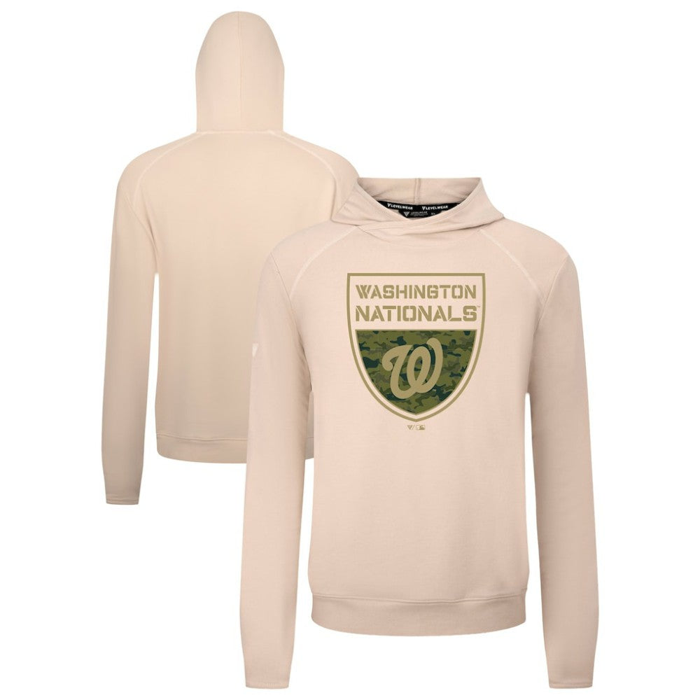 Washington Nationals Levelwear Mandate Buckler Tri-Blend Pullover Hoodie - MLB