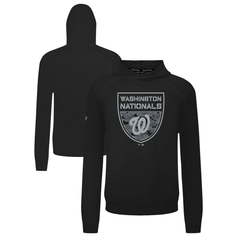 Washington Nationals Levelwear Mandate Buckler Tri-Blend Pullover Hoodie - MLB