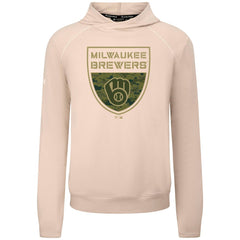 Milwaukee Brewers Levelwear Mandate Buckler Tri-Blend Pullover Hoodie - MLB