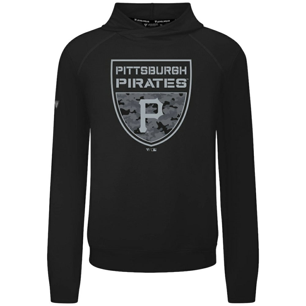 Pittsburgh Pirates Levelwear Mandate Buckler Tri-Blend Pullover Hoodie - MLB