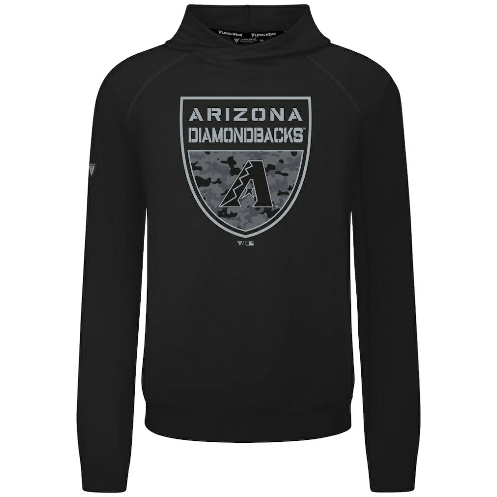 Arizona Diamondbacks Levelwear Mandate Buckler Tri-Blend Pullover Hoodie - MLB