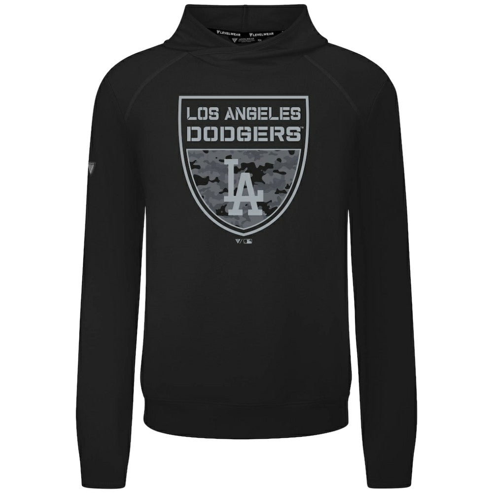 Los Angeles Dodgers Levelwear Mandate Buckler Tri-Blend Pullover Hoodie - MLB