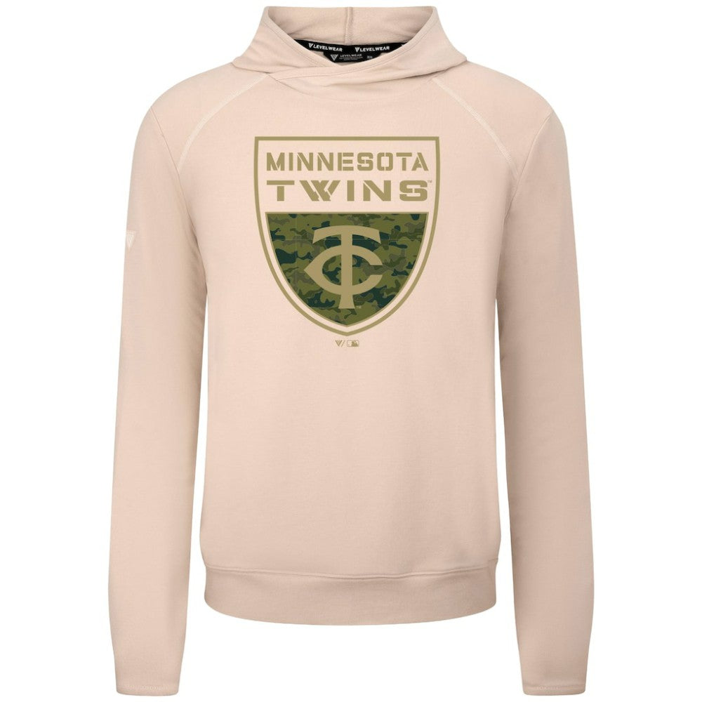 Minnesota Twins Levelwear Mandate Buckler Tri-Blend Pullover Hoodie - MLB