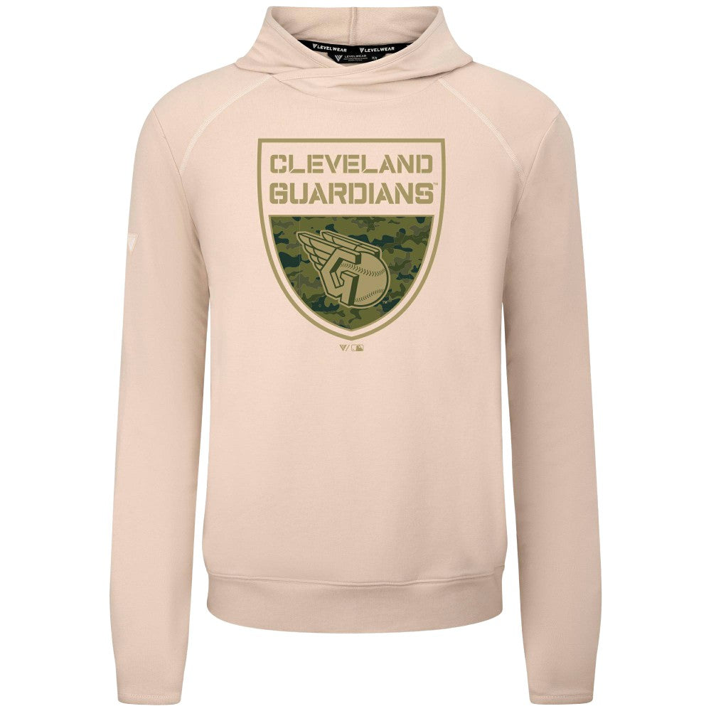 Cleveland Guardians Levelwear Mandate Buckler Tri-Blend Pullover Hoodie - MLB