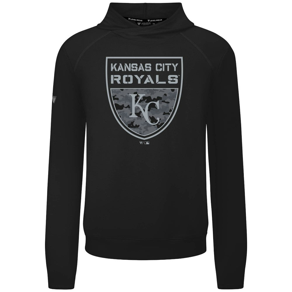 Kansas City Royals Levelwear Mandate Buckler Tri-Blend Pullover Hoodie - MLB