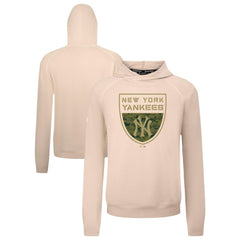 New York Yankees Levelwear Mandate Buckler Tri-Blend Pullover Hoodie - MLB