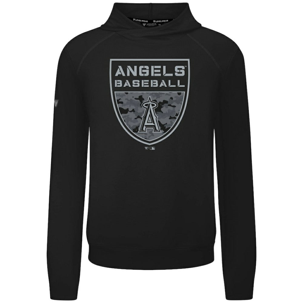 Los Angeles Angels Levelwear Mandate Buckler Tri-Blend Pullover Hoodie - MLB