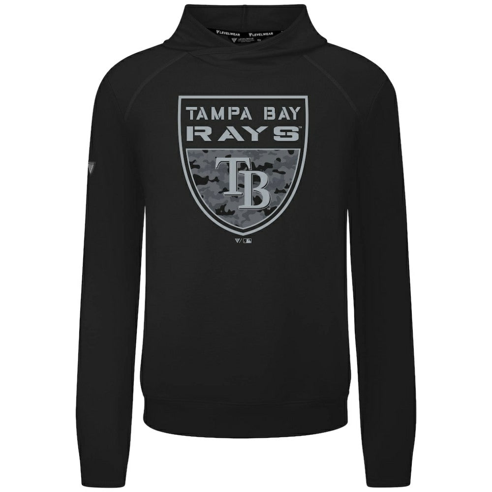 Tampa Bay Rays Levelwear Mandate Buckler Tri-Blend Pullover Hoodie - MLB