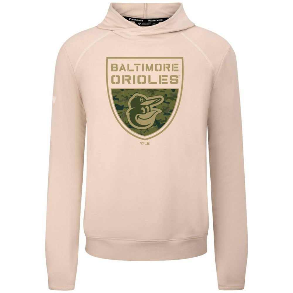 Baltimore Orioles Levelwear Mandate Buckler Tri-Blend Pullover Hoodie - MLB