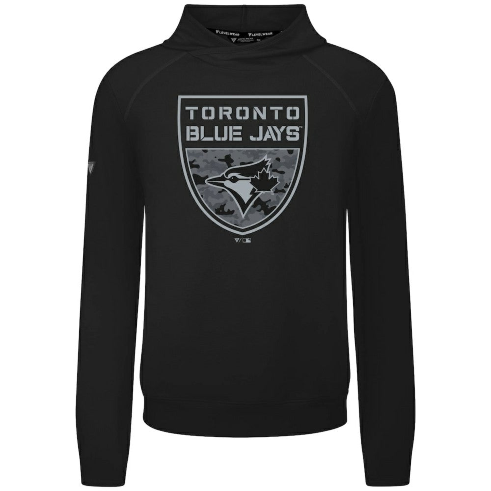 Toronto Blue Jays Levelwear Mandate Buckler Tri-Blend Pullover Hoodie - MLB