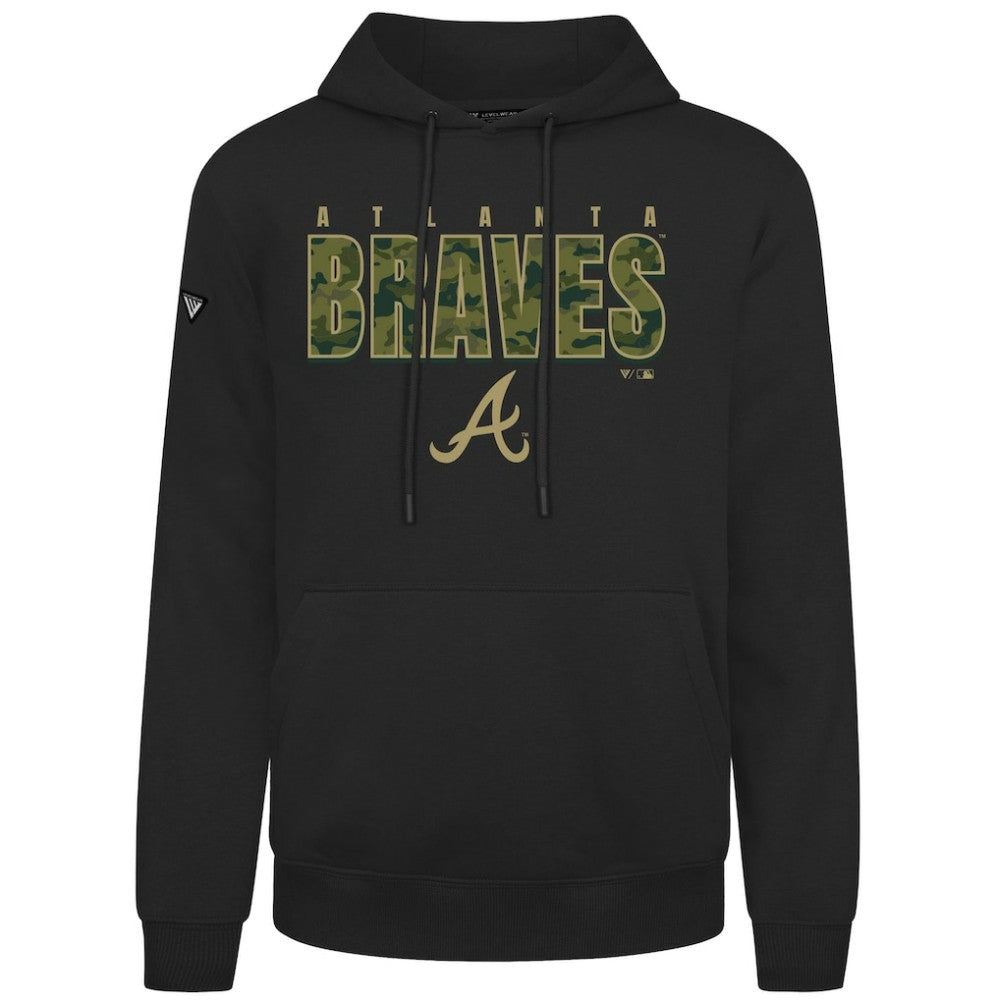 Atlanta Braves Levelwear Podium Protect Pullover Hoodie - MLB