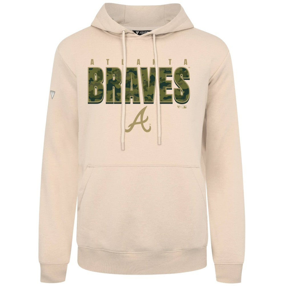 Atlanta Braves Levelwear Podium Protect Pullover Hoodie - MLB