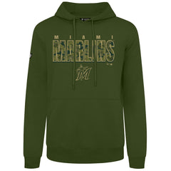 Miami Marlins Levelwear Podium Protect Pullover Hoodie - MLB