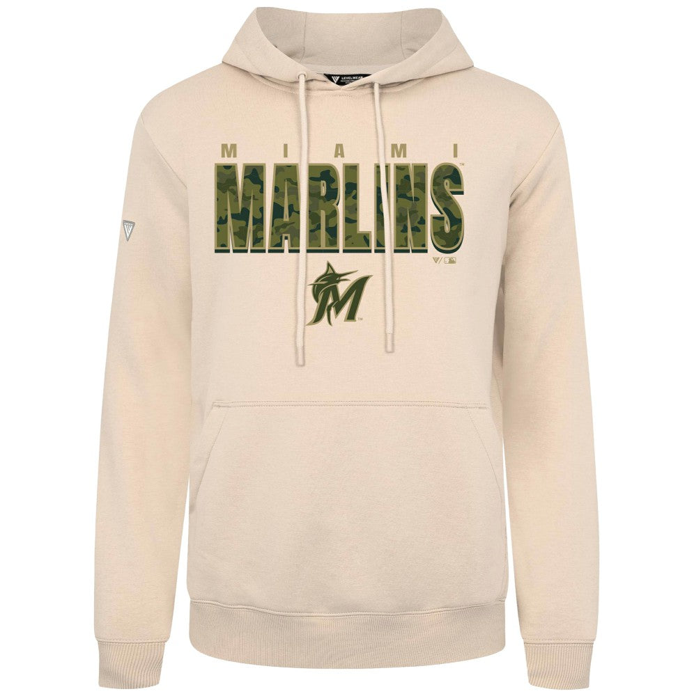 Miami Marlins Levelwear Podium Protect Pullover Hoodie - MLB