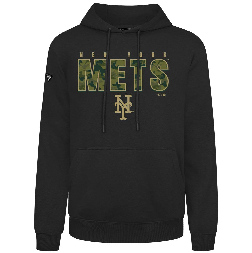 New York Mets Levelwear Podium Protect Pullover Hoodie - MLB