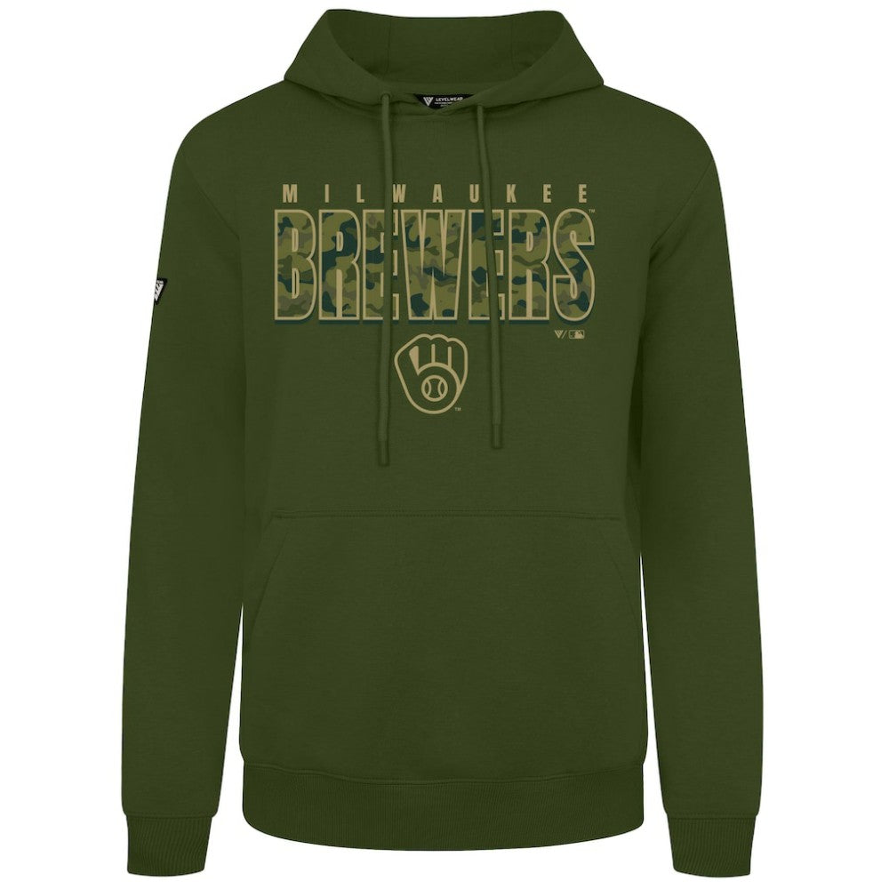 Milwaukee Brewers Levelwear Podium Protect Pullover Hoodie - MLB