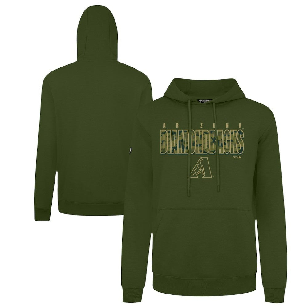 Arizona Diamondbacks Levelwear Podium Protect Pullover Hoodie - MLB