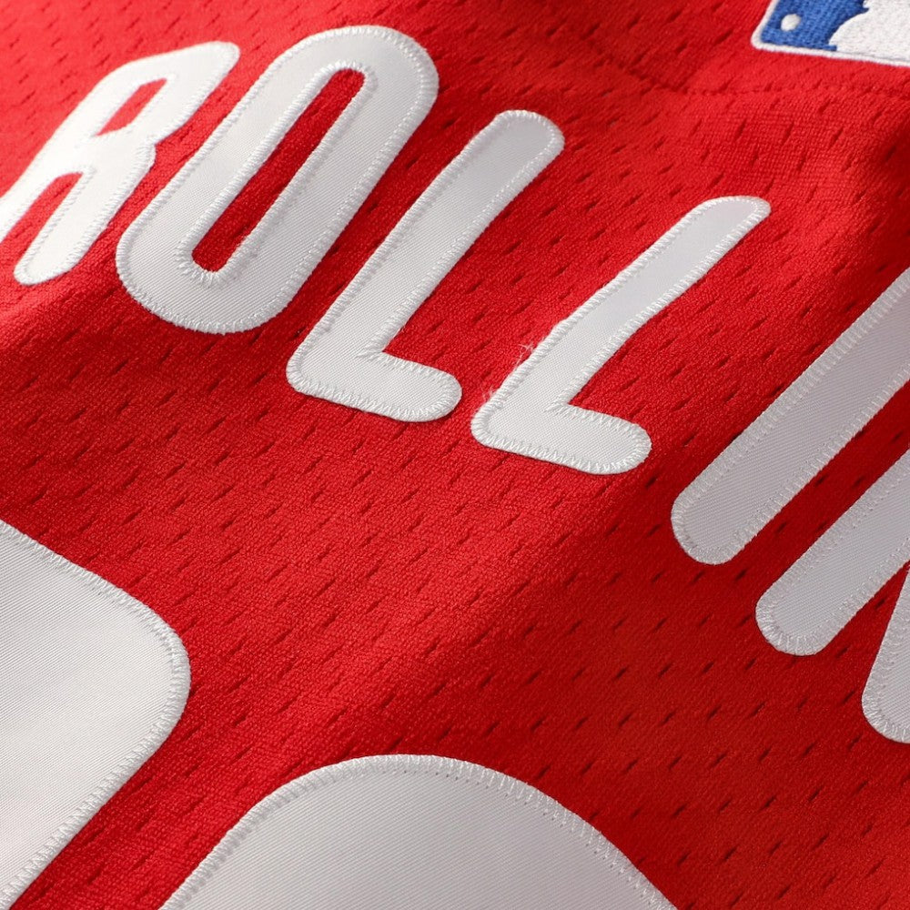 Jimmy Rollins Philadelphia Phillies Mitchell & Ness Cooperstown Mesh Batting Practice Button-Up Jersey - MLB