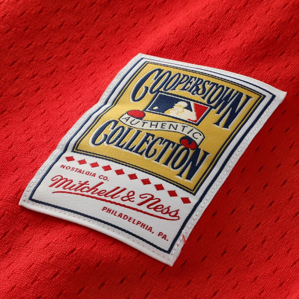 Jimmy Rollins Philadelphia Phillies Mitchell & Ness Cooperstown Mesh Batting Practice Button-Up Jersey - MLB