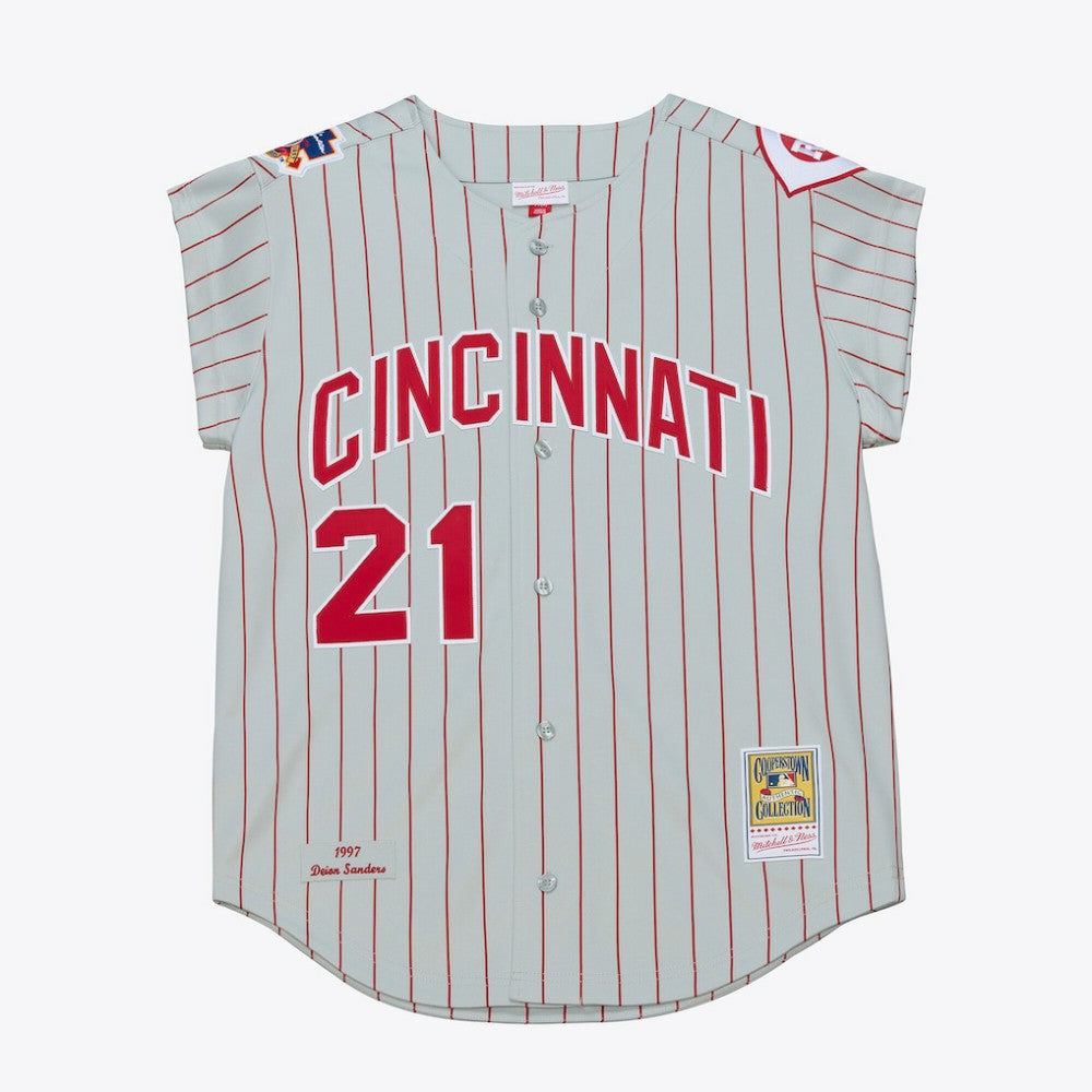 Deion Sanders Cincinnati Reds Mitchell & Ness 1997 Authentic Jersey - MLB