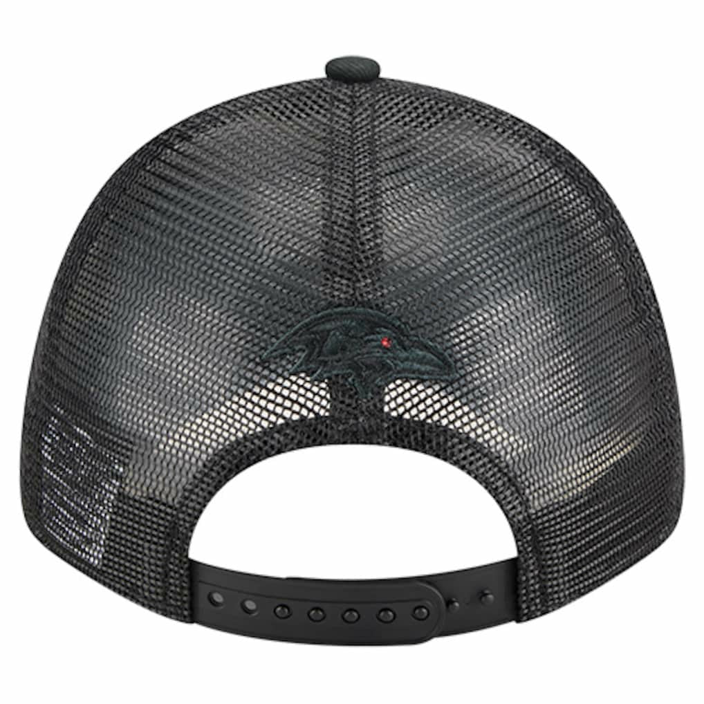Baltimore Ravens New Era Darkness Falls 9FORTY Adjustable Hat Black | NFL