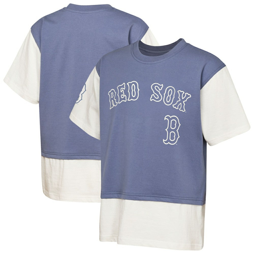 Boston Red Sox Outerstuff Youth Ultimate Pastels Premium Double Run T-Shirt - MLB