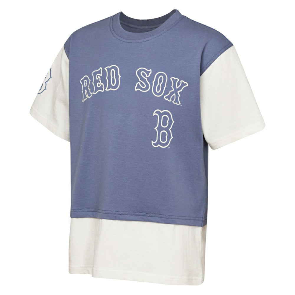 Boston Red Sox Outerstuff Youth Ultimate Pastels Premium Double Run T-Shirt - MLB