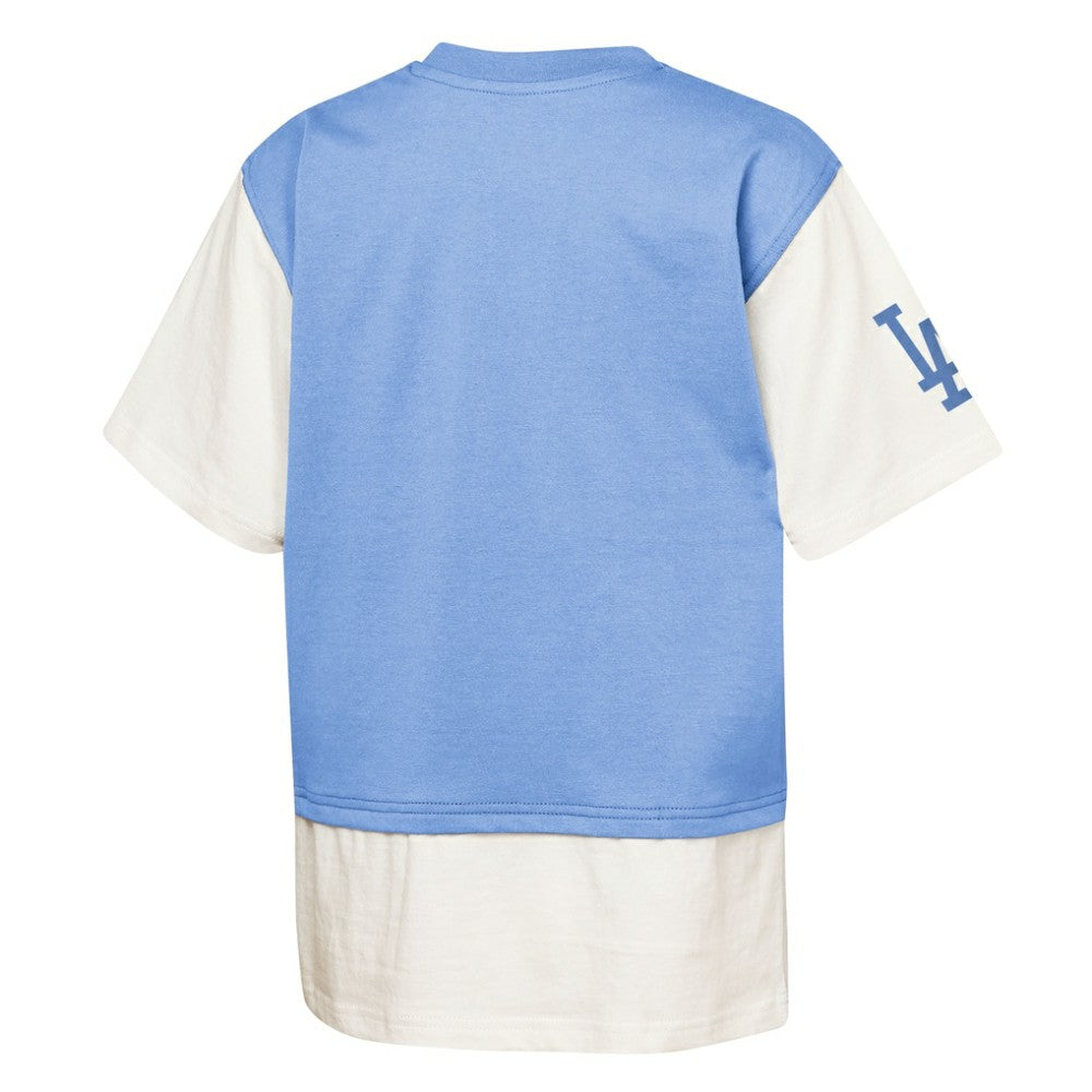 Los Angeles Dodgers Outerstuff Youth Ultimate Pastels Premium Double Run T-Shirt - MLB