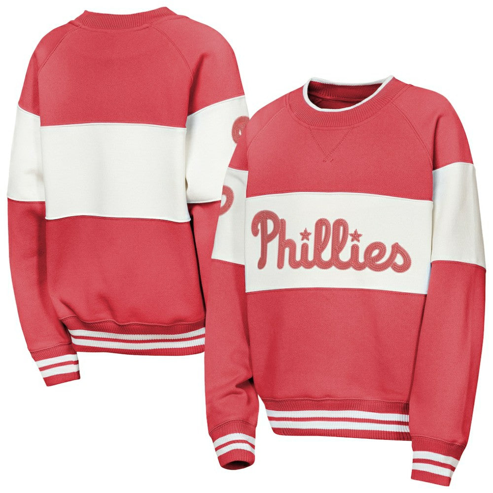 Philadelphia Phillies Outerstuff Youth Ultimate Pastels On Base Sweatshirt - MLB