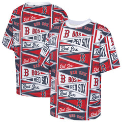 Boston Red Sox Outerstuff Youth All-Over Pennant T-Shirt - MLB