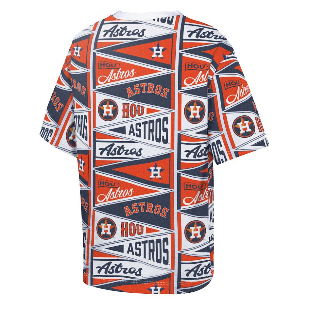 Houston Astros Outerstuff Youth All-Over Pennant T-Shirt - MLB