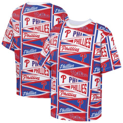 Philadelphia Phillies Outerstuff Youth All-Over Pennant T-Shirt - MLB