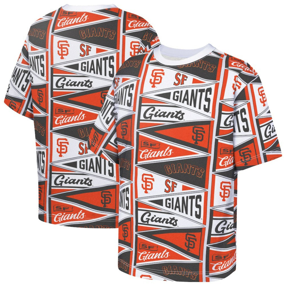 San Francisco Giants Outerstuff Youth All-Over Pennant T-Shirt - MLB