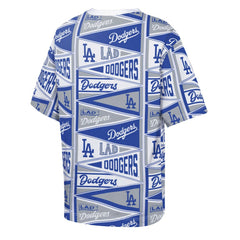 Los Angeles Dodgers Outerstuff Youth All-Over Pennant T-Shirt - MLB