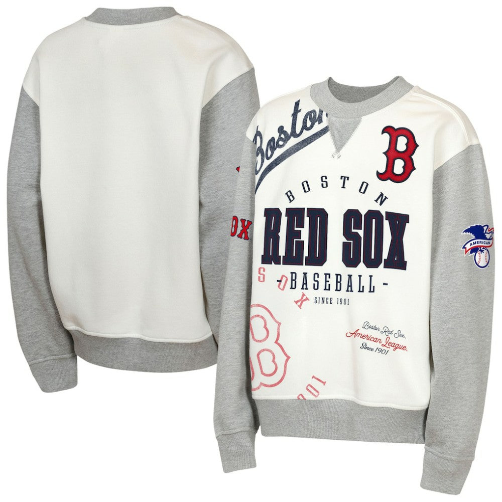 Boston Red Sox Outerstuff Youth Big League Power Hit Fleece Sweatshirt - MLB