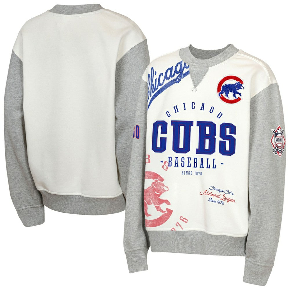 Chicago Cubs Outerstuff Youth Big League Power Hit Fleece Sweatshirt - MLB