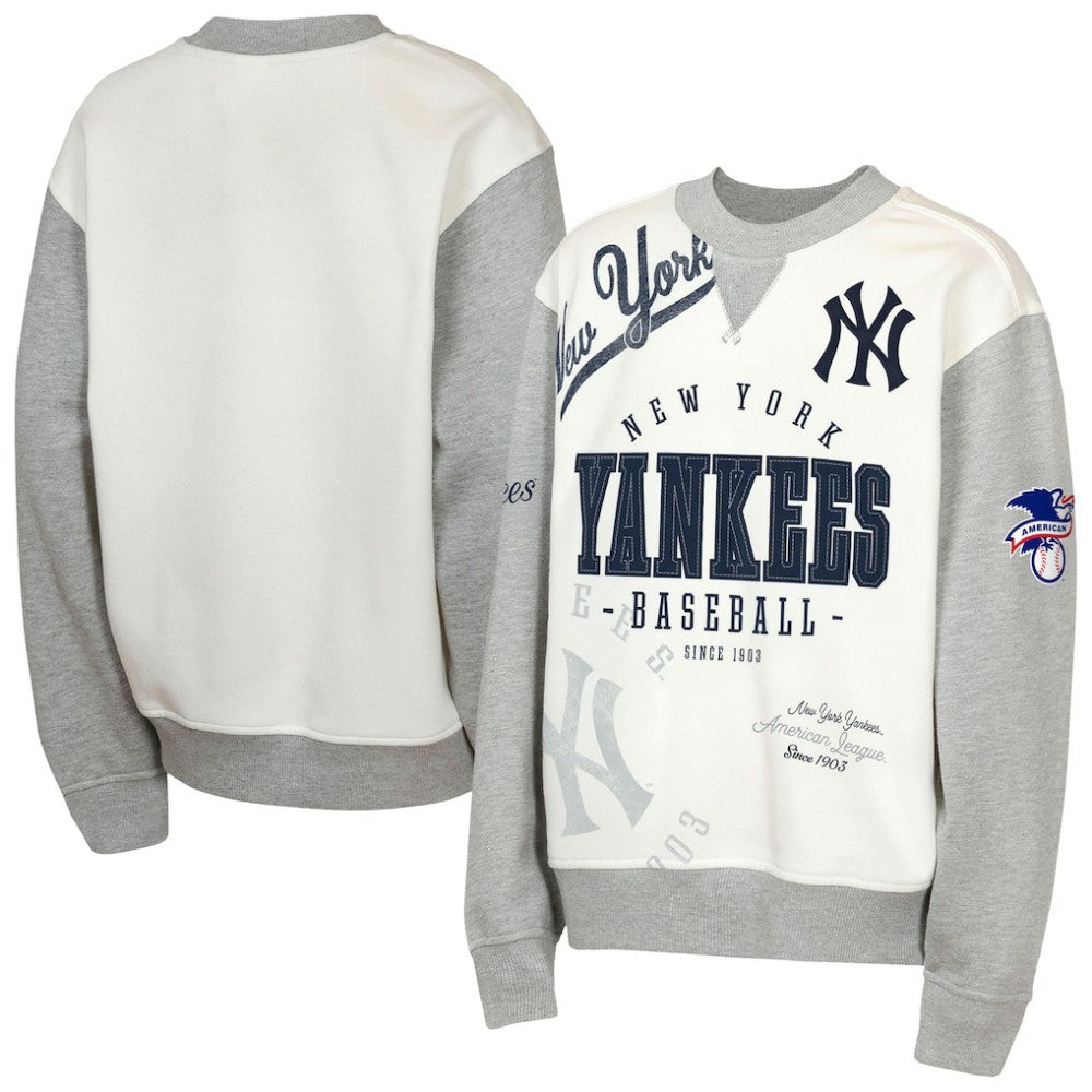 New York Yankees Outerstuff Youth Big League Power Hit Fleece Sweatshirt - MLB