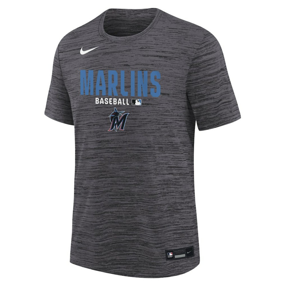 Miami Marlins Nike Youth Authentic Collection Velocity Dri-FIT T-Shirt - MLB