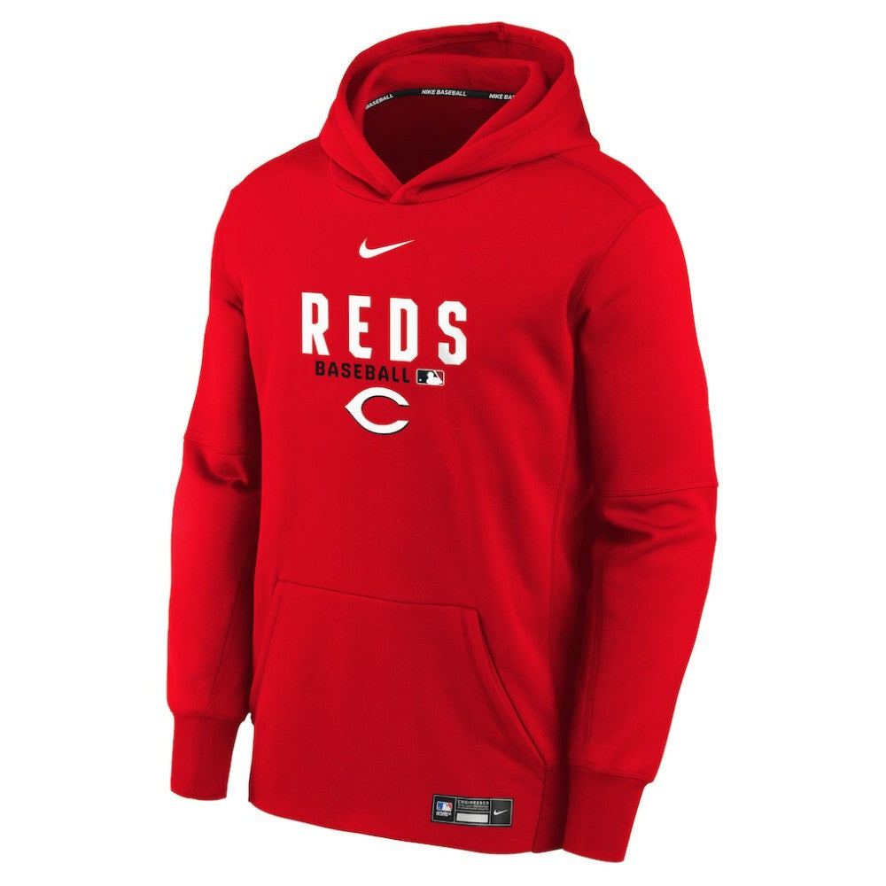 Cincinnati Reds Nike Youth Authentic Collection Therma-FIT Hoodie - MLB