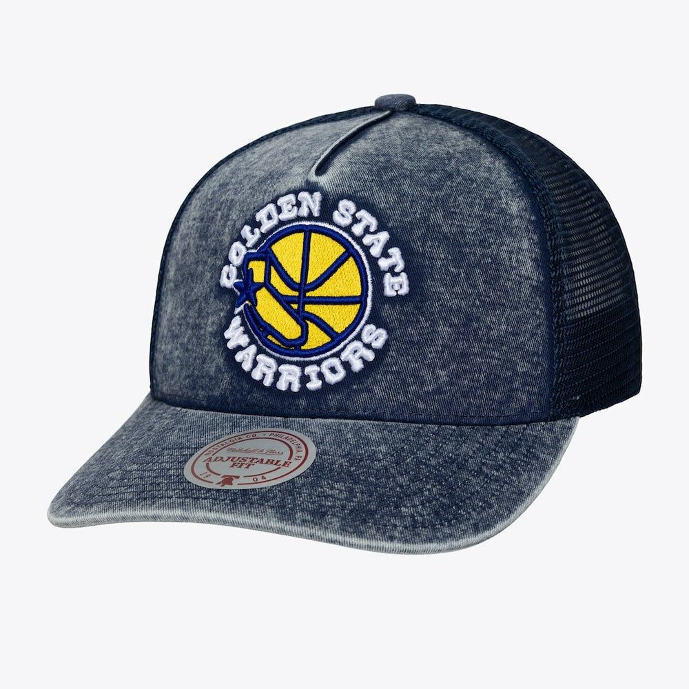 Golden State Warriors Gameday Snow Wash Adjustable Trucker Hat Blue - NBA