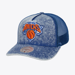 New York Knicks Gameday Snow Wash Adjustable Trucker Hat Blue - NBA
