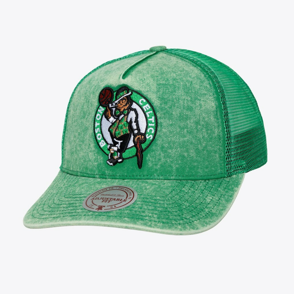 Boston Celtics Gameday Snow Wash Adjustable Trucker Hat Kelly Green - NBA
