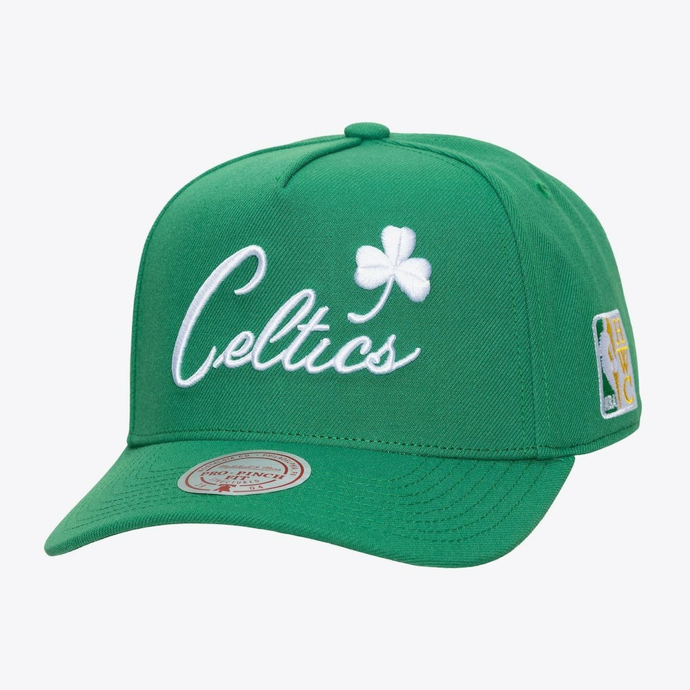 Boston Celtics Legendary Home Pro Pinch Snapback Hat Kelly Green - NBA