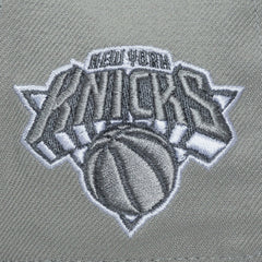 New York Knicks Thunderstorm Head Coach Pro Crown Snapback Hat Gray - NBA