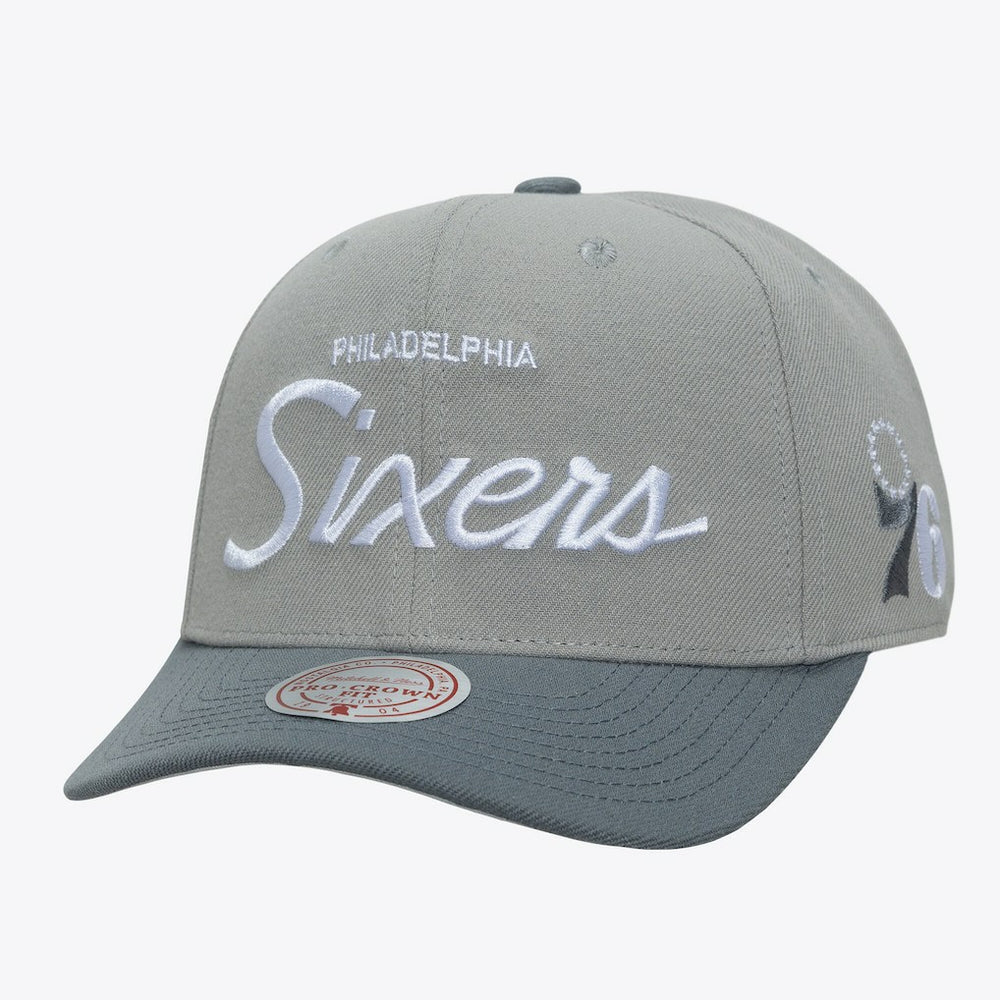 Philadelphia 76ers Thunderstorm Head Coach Pro Crown Snapback Hat Gray - NBA