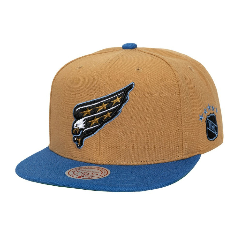 Washington Capitals Mitchell & Ness Legendary Away Snapback Hat - Gold - NHL