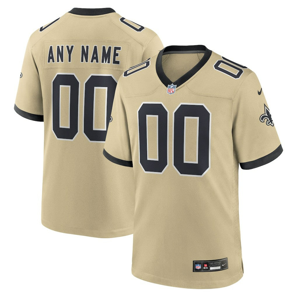 New Orleans Saints Gameday Golds Alternate Custom Game Jersey Gold | Nike for Sale