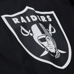 Las Vegas Raiders Coaches Full-Snap Hooded Windbreaker Jacket Black | Mitchell & Ness